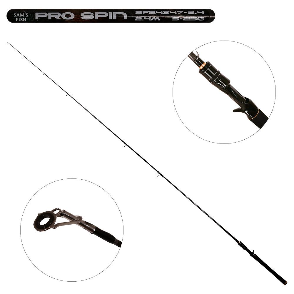 Спиннинг штекерный Pro spin SF24347-2.4 2,4м 5-25г 2к (SF24347) - фото 2