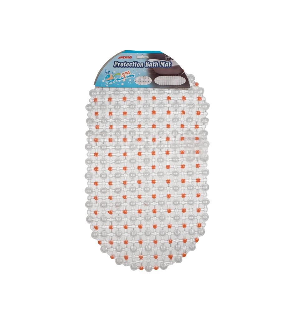 Коврик Kornel KL-5 для ванной комнаты из ПВХ 35х60 см Оранжевый