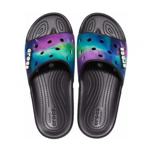 Шльопанці чоловічі утеплені Crocs Classic Slide Out of This World р. 45-46 Чорний (8558) - фото 7