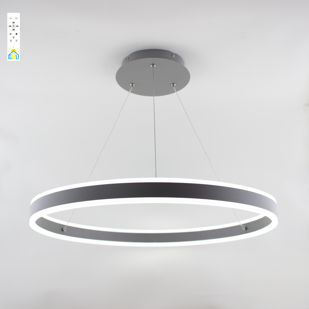 Люстра-смарт світлодіодна підвісна ESLLSE STELLA R 96 Вт 600x1200 мм Сірий (141-10306-01) - фото 1 Люстра-смарт світлодіодна підвісна ESLLSE STELLA R 96 Вт 600x1200 мм Сірий (141-10306-01) - фото 1