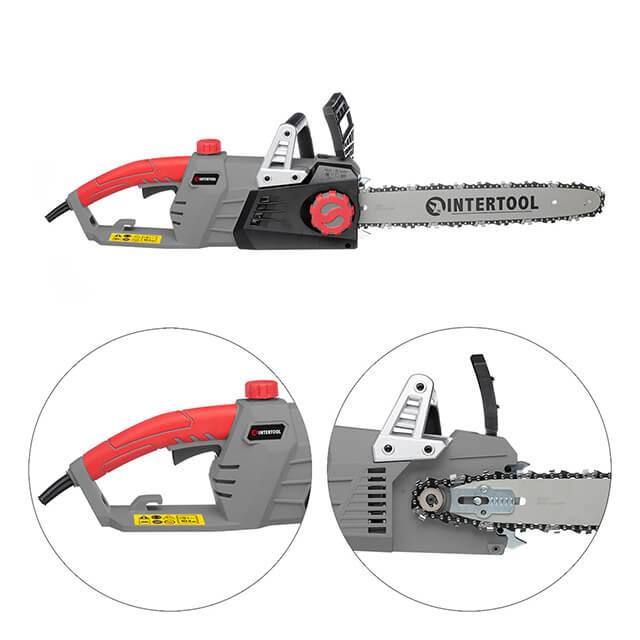 Пила ланцюгова електрична Intertool DT-2203 2200 Вт шина 40 см SDS-система натяжки ланцюга прямий двигун (128659) - фото 4