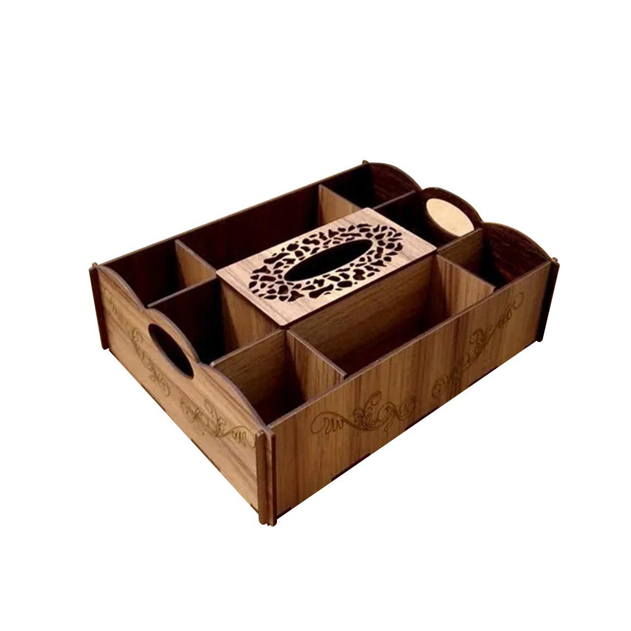 Поднос для сервировки стола из дерева 45х33х8 см. (336)