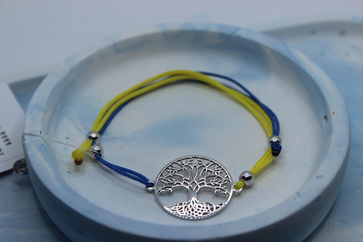 Браслет-нитка Тризуб в дереві (1111.Р)