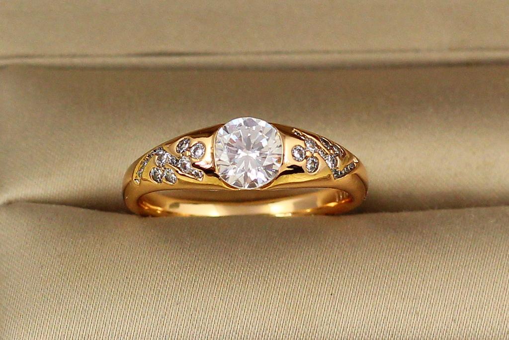 Кольцо Xuping Jewelry сарьян р. 20 Золотистый (27772963) Кольцо Xuping Jewelry сарьян р. 20 Золотистый (27772963)