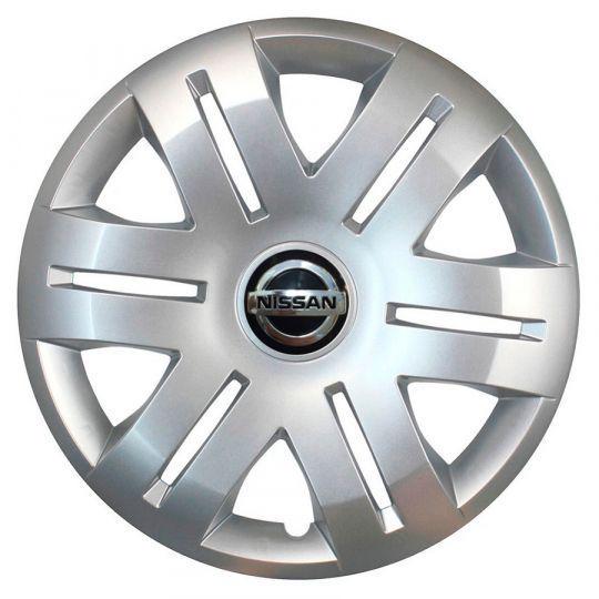 Автомобильные колпаки SKS 406 R16 с логотипом Nissan 4 шт. Серебристый