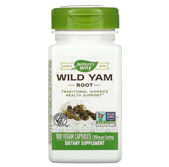 Корінь дикого ямсу Nature's Way Wild Yam Root 425 мг 100 кап.