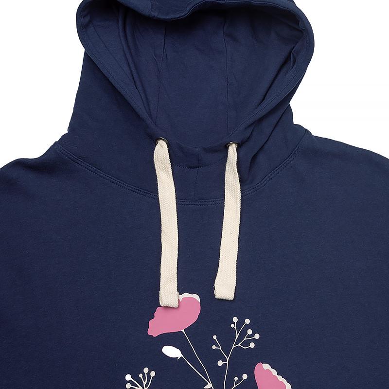 Худи JEEP HOODED OVERSIZE SWEATSHIRT Botanical Print L Синий (O102606-A184 L) - фото 3