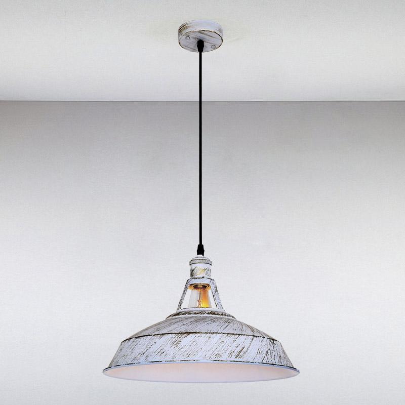 Люстра підвісна лофт Light House LS-11843-1 WH+GD на одну лампу Білий / Золото