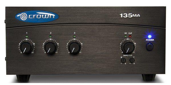 Підсилювач потужності з зональним мікшером Crown 135MA - фото 2 Підсилювач потужності з зональним мікшером Crown 135MA - фото 2