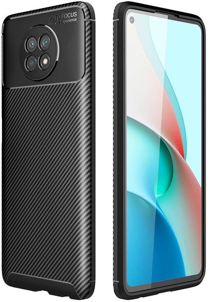 Чехол накладка Auto Focus Carbon для Xiaomi Redmi Note 9T Black (20078-2B)