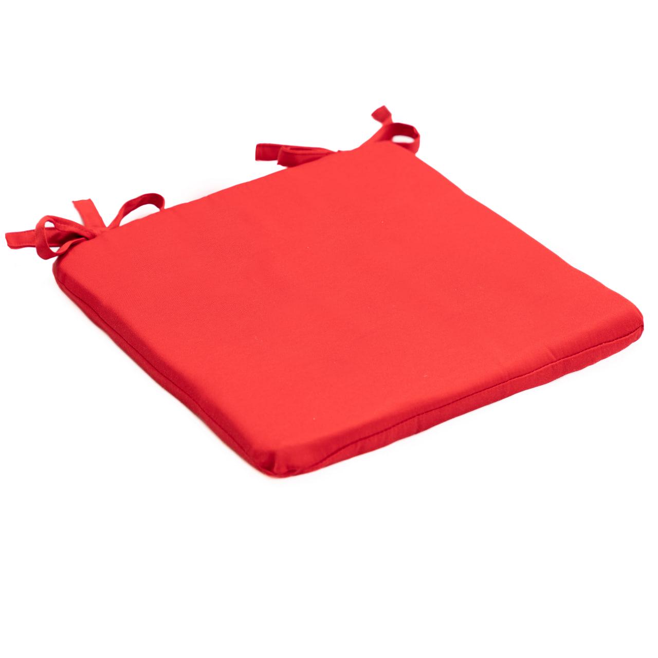 Подушка для стула/кресла/табурета 40х40х4 см Красный (2077826450) - фото 2 Подушка для стула/кресла/табурета 40х40х4 см Красный (2077826450) - фото 2
