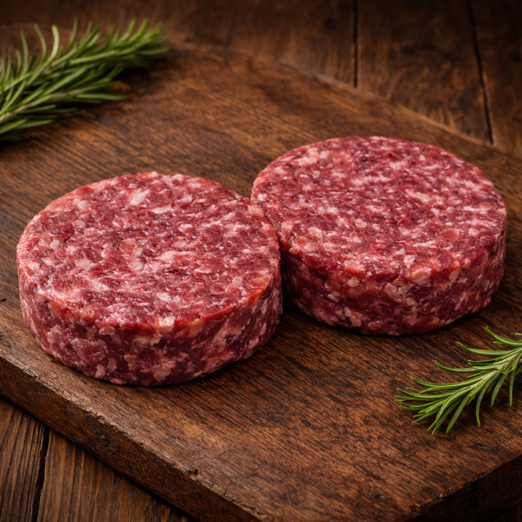 Біфштекси для бургерів Чугун м'ясо козулі рублені заморожені 150 г 2 шт. (33702510)