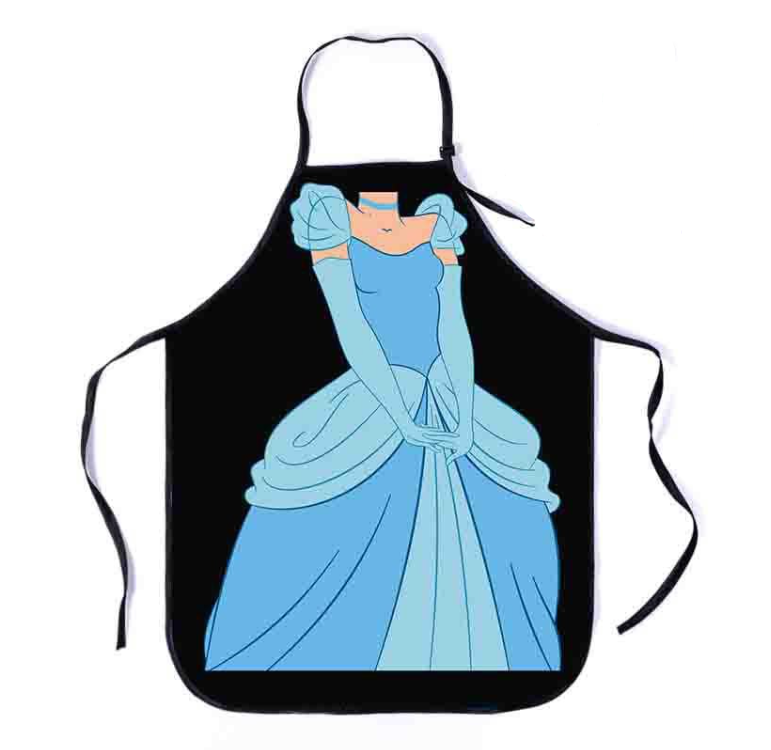 Фартук с приколом Принцесса мультяшный 75х60 см Разноцветный (50126)