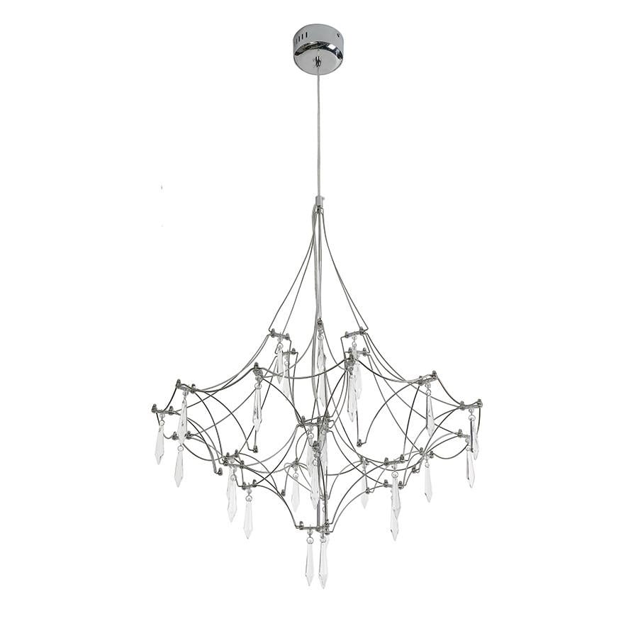 Люстра LED с пультом 918L981 600 CH 25W Хром