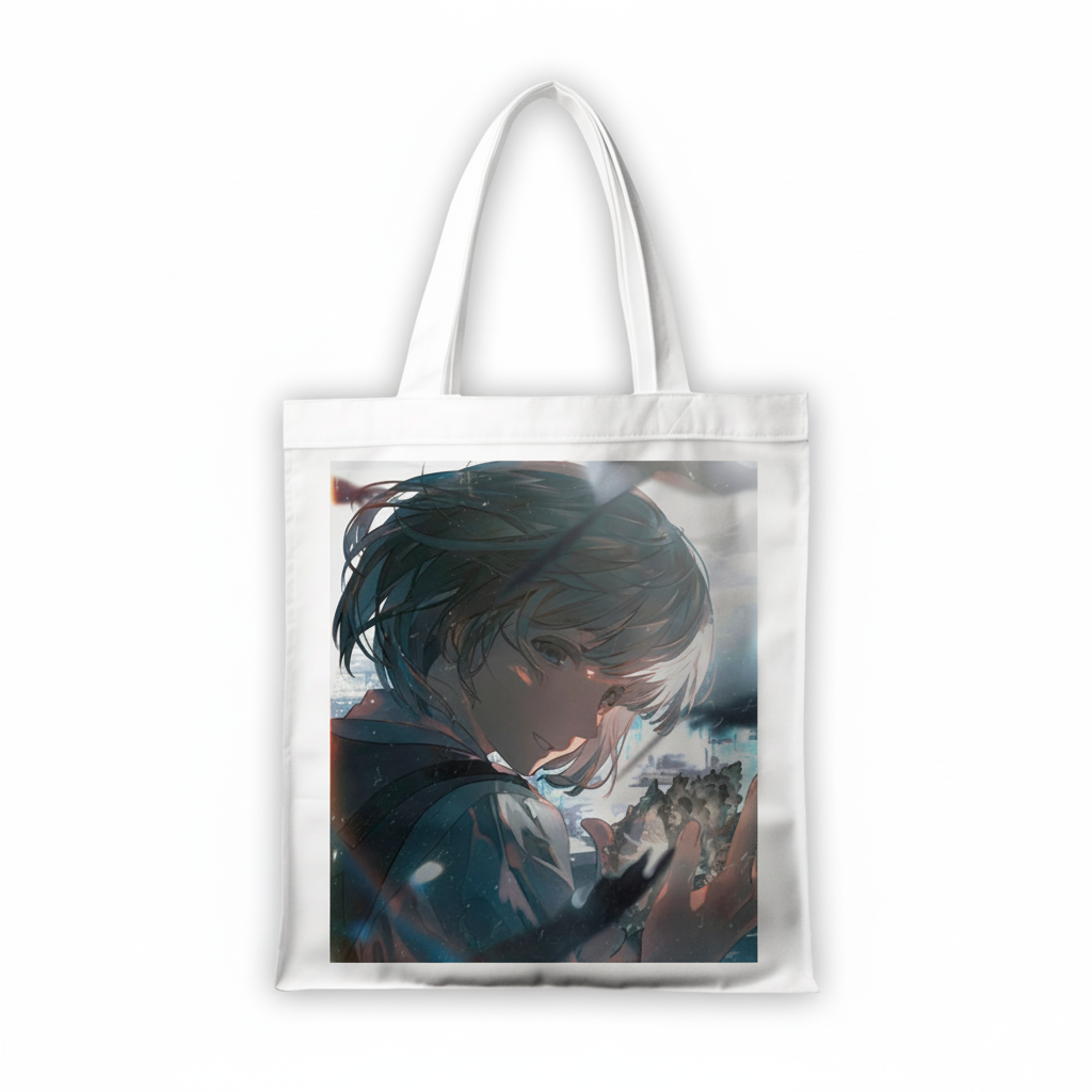 Сумка-шопер Attack on Titan Армин Арлерт из льна Белый (11396)