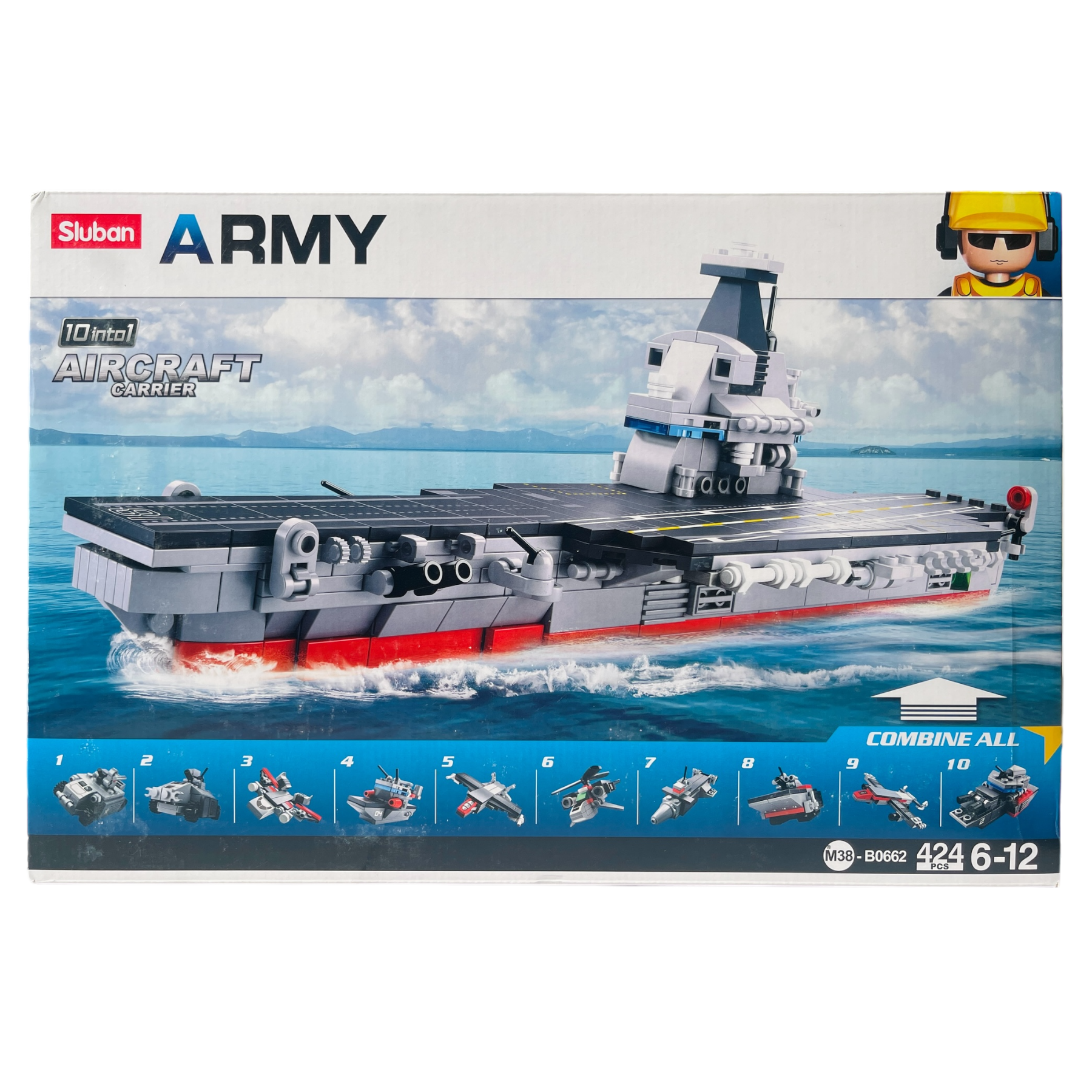 Конструктор Sluban M38-B0662 Авианосец 10в1 361 деталь (113196)