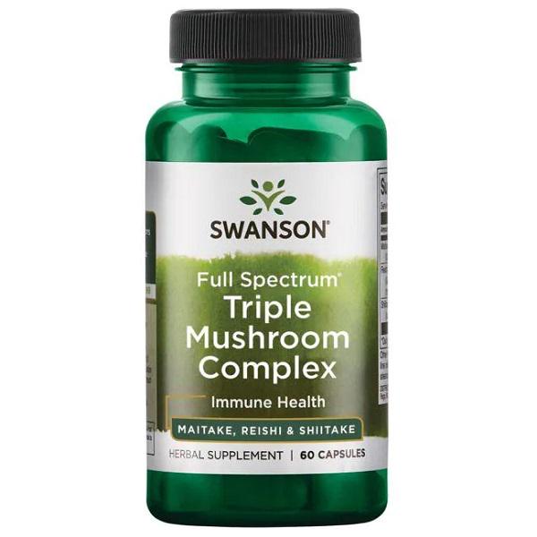 Грибний комплекс Swanson Full Spectrum Triple Mushroom Complex 60 капс. (000019988)