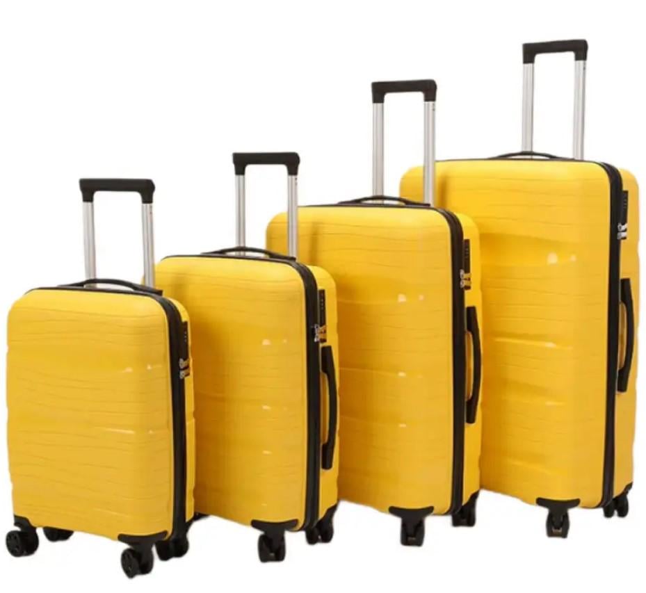 Комплект чемоданов на колесах Flowers Daffodil 4 шт. Желтый (2104619402)