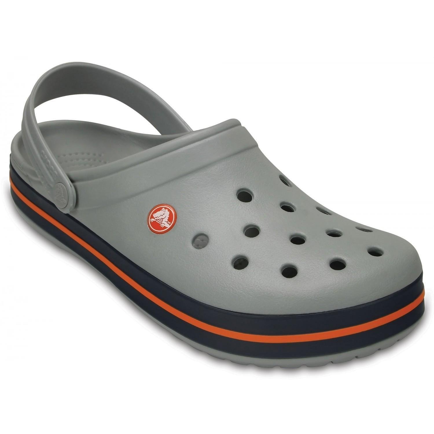 Сабо Crocs Crocband Clog M8W10 р. 40 26 см Light Grey/Navy (11016) - фото 3 Сабо Crocs Crocband Clog M8W10 р. 40 26 см Light Grey/Navy (11016) - фото 3