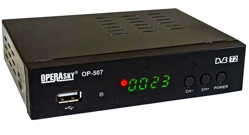 Тюнер цифровой эфирный T2 Operasky OP-507 (21972087) - фото 3 Тюнер цифровой эфирный T2 Operasky OP-507 (21972087) - фото 3