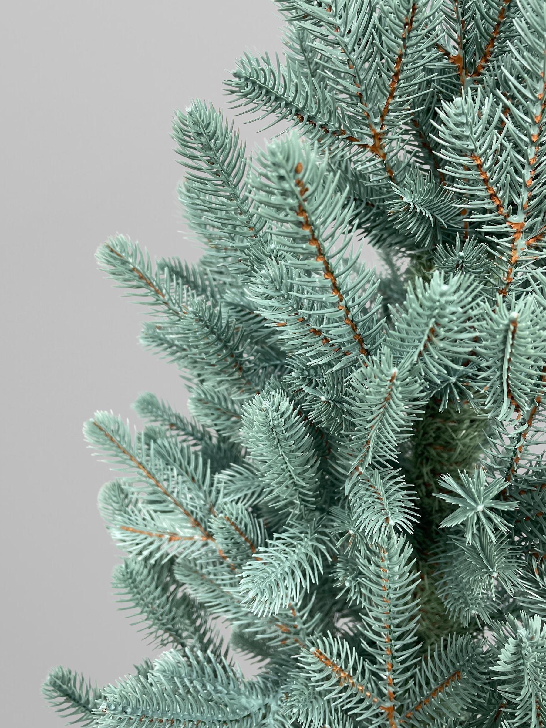 Штучна ялинка лита Traditional в горщику 70 см Блакитний (Н01020) - фото 4 Штучна ялинка лита Traditional в горщику 70 см Блакитний (Н01020) - фото 4