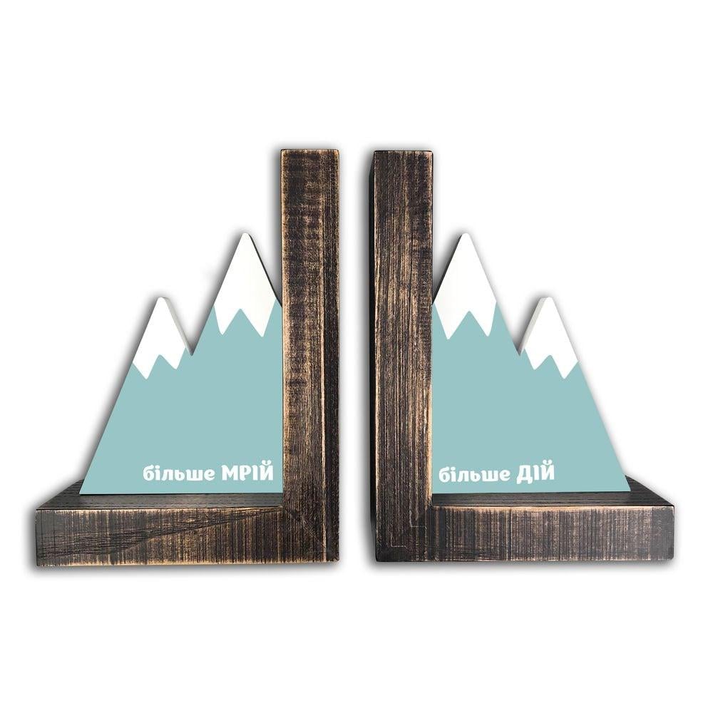 Підставка для книг "Більше мрій/Більше дій" вінтаж Коричневий