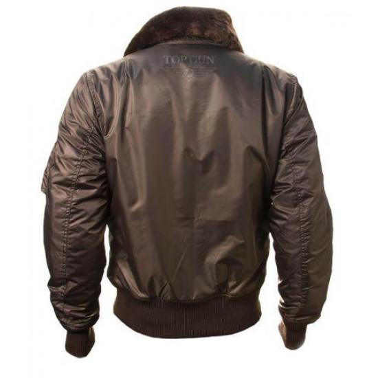 Бомбер Top Gun B-15 with patches 3XL Brown (TGJ1542PBR3XL) - фото 3