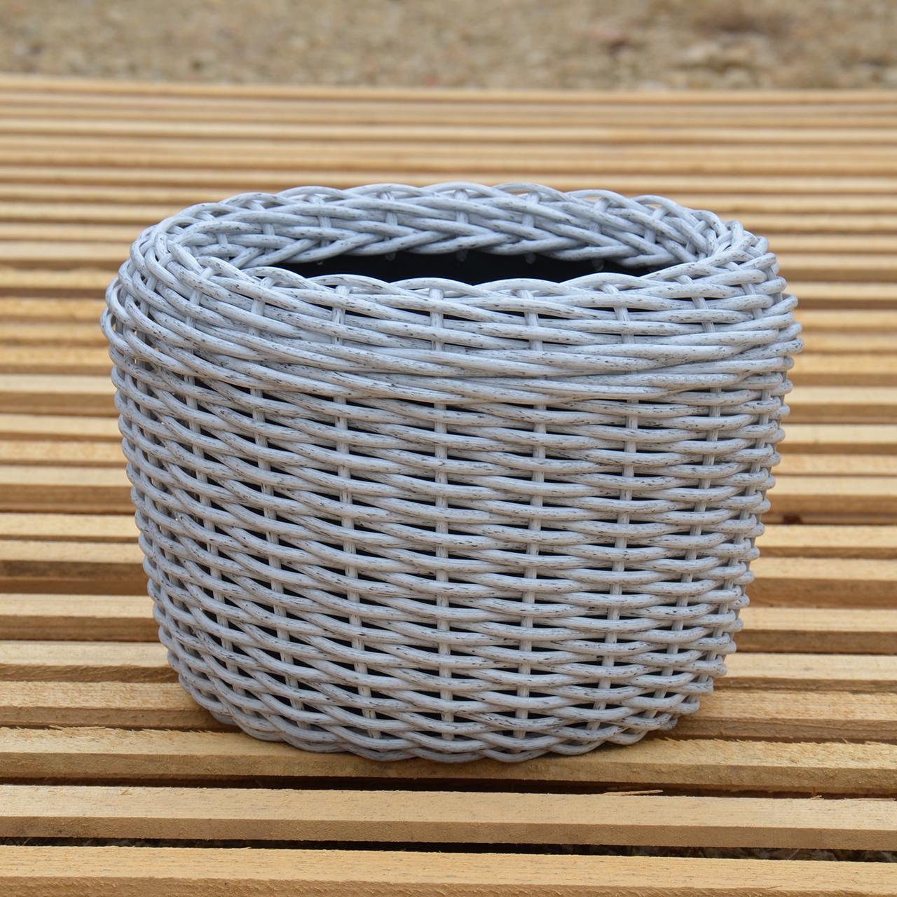 Кашпо для рослин з штучного ротангу 12 л Біла береза (11717134) - фото 2 Кашпо для рослин з штучного ротангу 12 л Біла береза (11717134) - фото 2