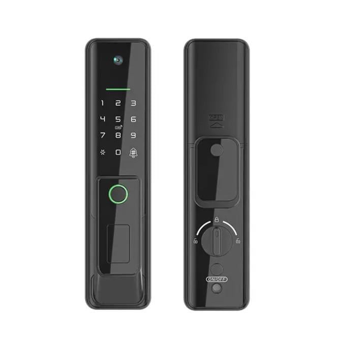 Замок биометрический дверной NaviCat G1 Pro электронный с поддержкой приложения TUYA Black (3_06740)