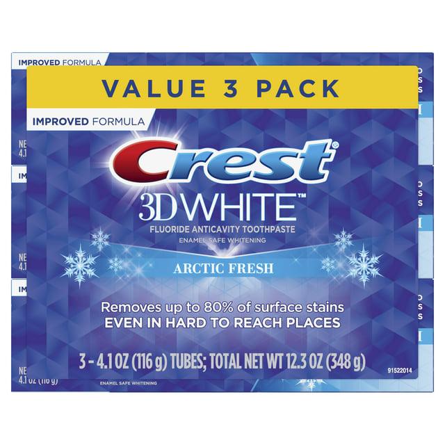 Зубна паста відбілювальна Crest 3D White Arctic Fresh для усунення зубного каменю 3 шт. 323 г (70026506) - фото 4