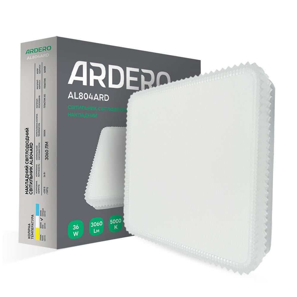 Світлодіодний накладний світильник ARDERO AL804ARD 36 Вт 5000K Білий (16030)