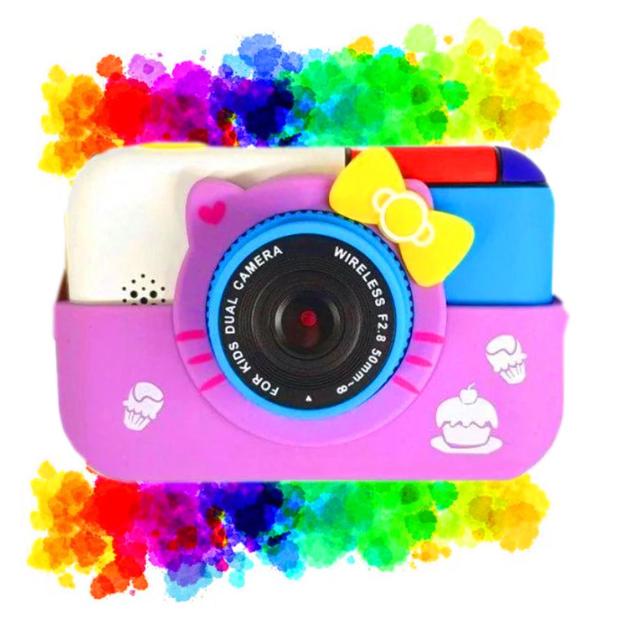 ᐉ Детский цифровой фотоаппарат Hello Kitty Fun Camera 1080 FHD 2 камеры MP3  Игры Фиолетовый • Купить в Киеве, Украине • Лучшая цена в Эпицентр