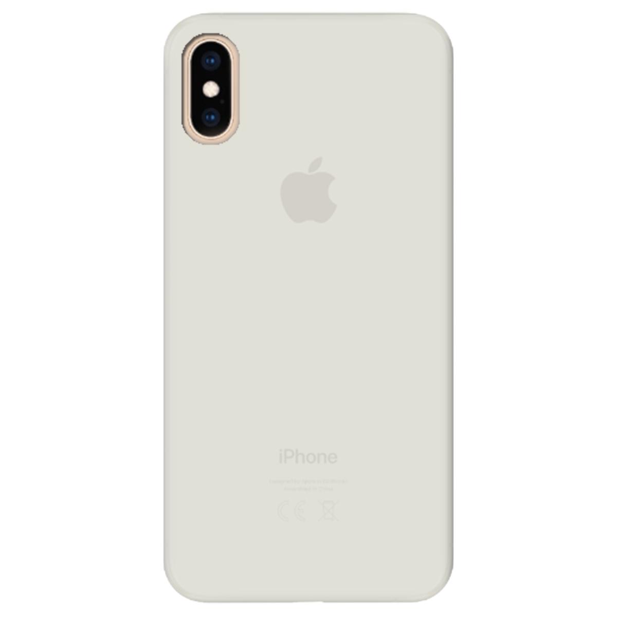 Силиконовый чехол Zorrov для Apple iPhone XS Max - Полупрозрачный матовый soft touch (11210040206052377)