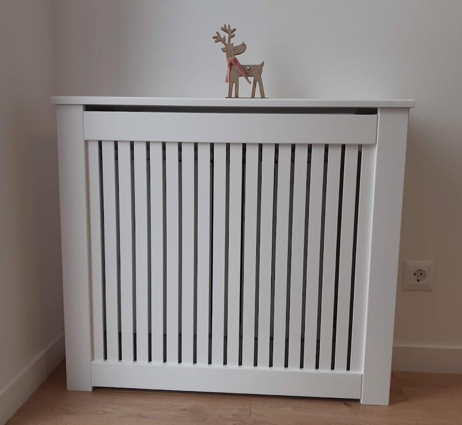 Экран декоративный короб на батарею отопления R145-K70 Белый