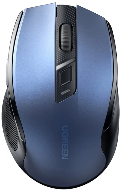 Миша бездротова UGREEN MU006 Ergonomic Wireless Mouse Blue (KST-UGR-25753)