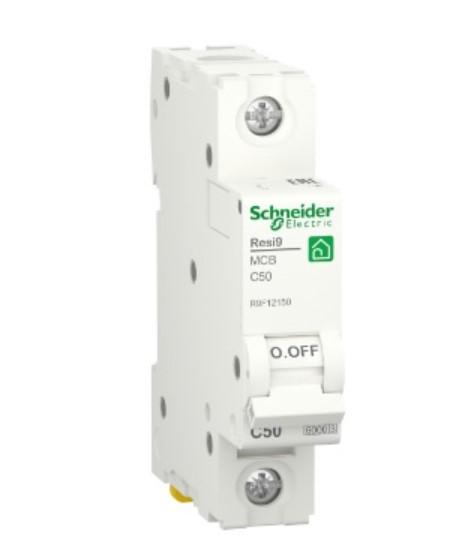 Автоматический выключатель Schneider RESI9 50А 1P кривая С 6 А (24526)