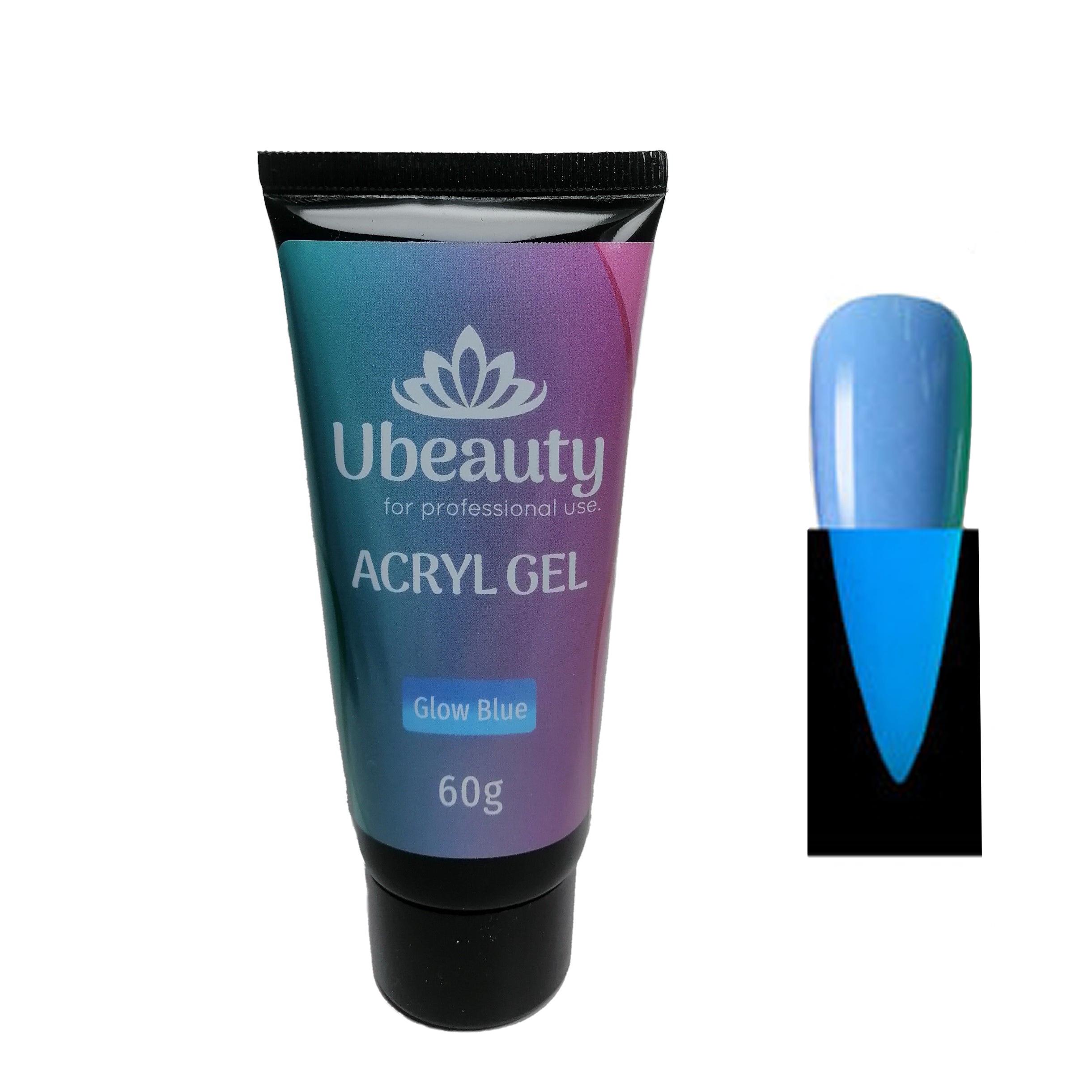 Акрилгель Ubeauty Glow Blue 60 мл (6799) - фото 2 Акрилгель Ubeauty Glow Blue 60 мл (6799) - фото 2