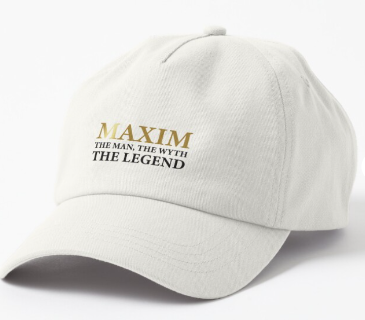 Кепка унисекс Malfini Maxim the man the wyth the legend Белый (ИМ15К-2)