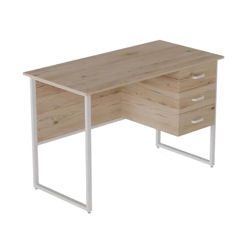 Компьютерный стол Ferrum-decor Harry металл/ДСП 16 мм Белый/Дуб Сан-Марино (FRD-101004)
