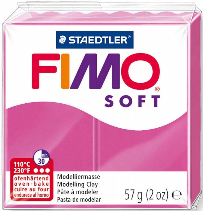 Глина полімерна Fimo Soft 57 г Малиновий (8020-22)