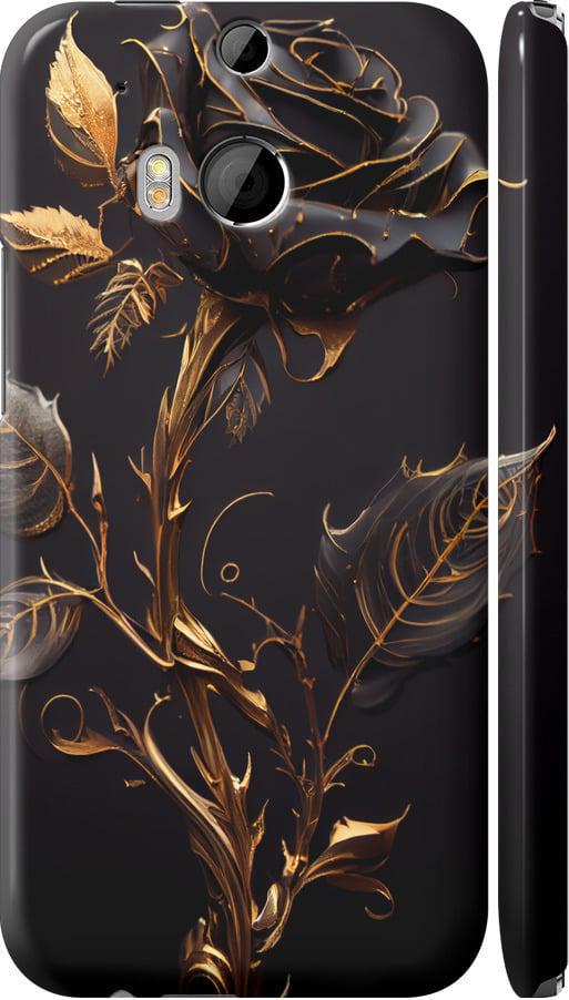 Чехол на HTC One M8 dual sim Роза 3 (5552m-55-42517)