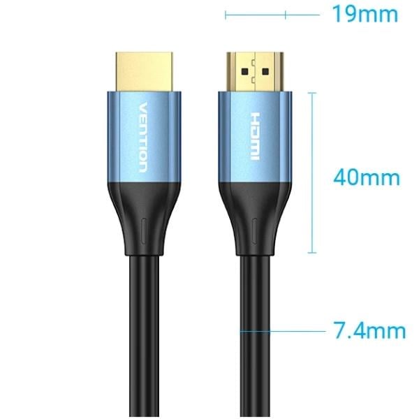 Кабель передачі даних Vention HDMI MM v2.1 2 м Чорний (604941) - фото 4