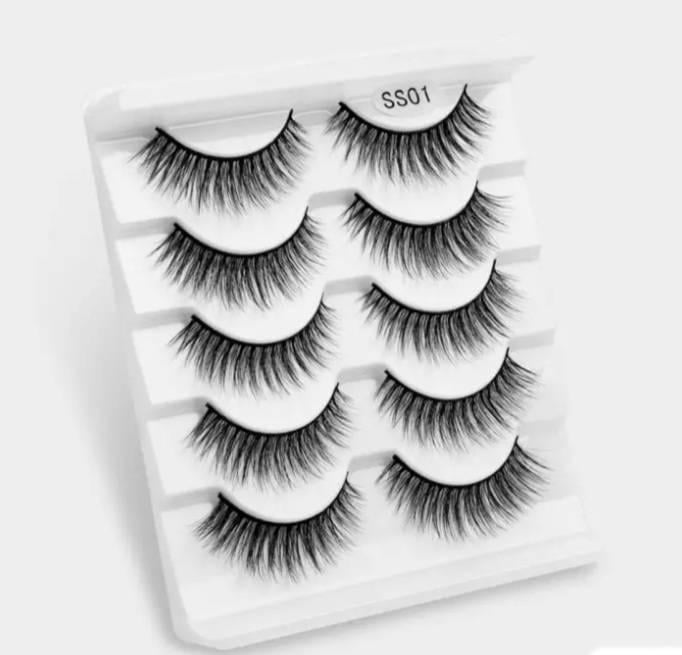 Набор многоразовых ресниц 5 пар (NSS01)