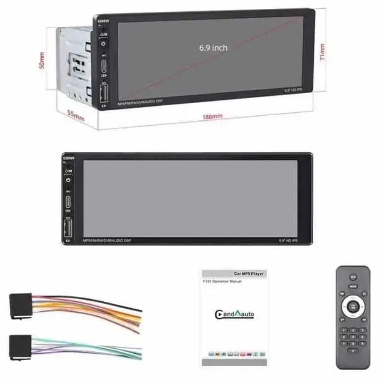 Автомагнітола CML-PLAY 1 DIN HD 6,9" IPS 720P 6288W MicroSD із сенсорним екраном 2/64 ГБ (2390000021) - фото 12 Автомагнітола CML-PLAY 1 DIN HD 6,9" IPS 720P 6288W MicroSD із сенсорним екраном 2/64 ГБ (2390000021) - фото 12