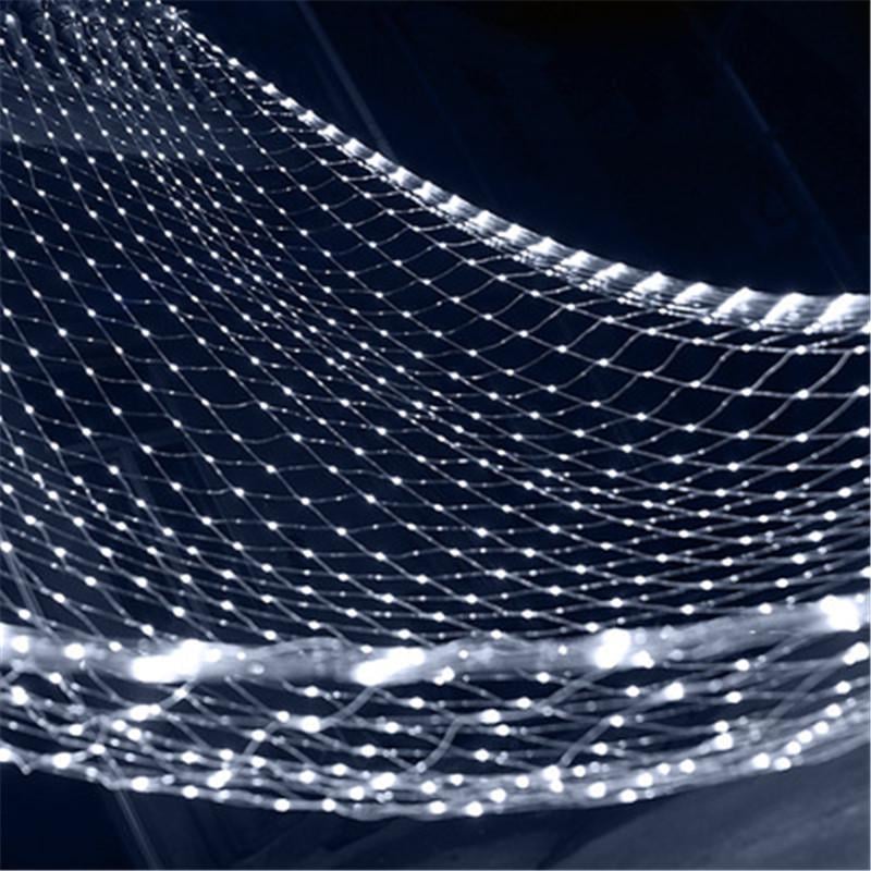 Гирлянда-сетка уличная от сети прозрачный шнур 2х2 м 120LED Белый (1000-RV81W) - фото 2 Гирлянда-сетка уличная от сети прозрачный шнур 2х2 м 120LED Белый (1000-RV81W) - фото 2