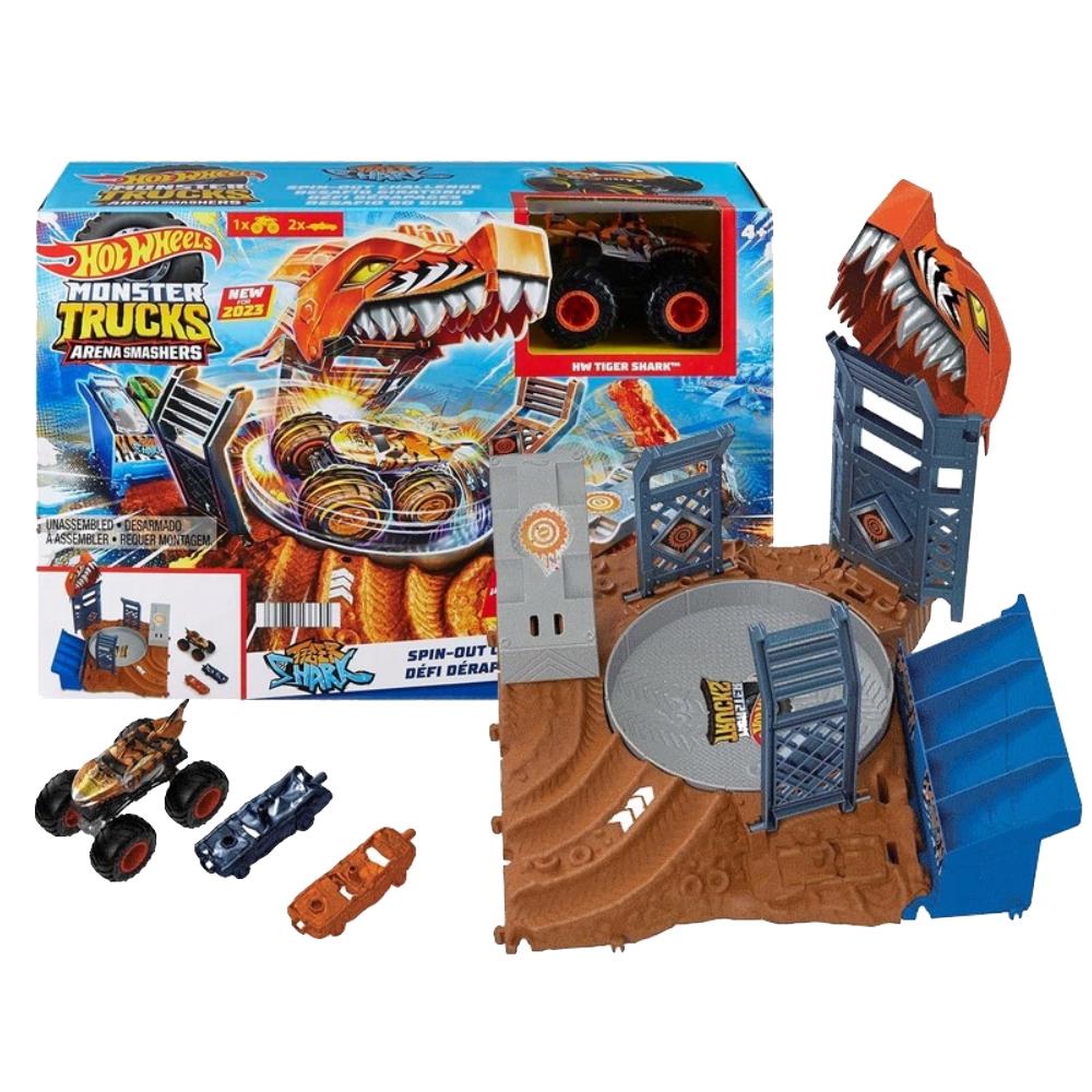 Игровой набор Hot Wheels Monster Trucks Arena Smashers Tiger Shark (HNB92-2)