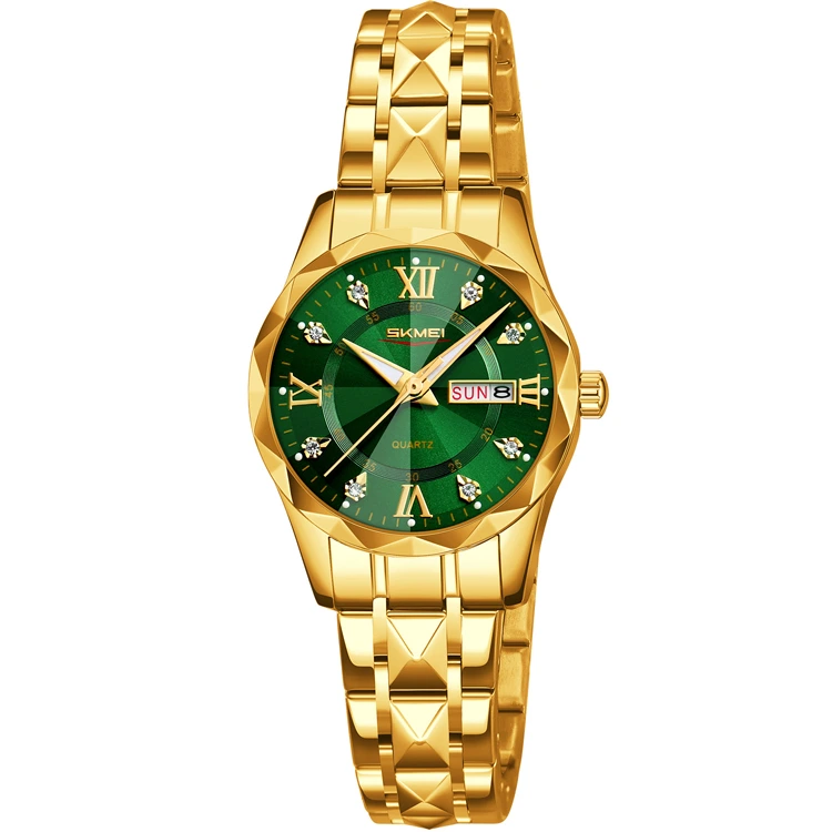 Наручний годинник Skmei 9370TGDGN Gold/Green