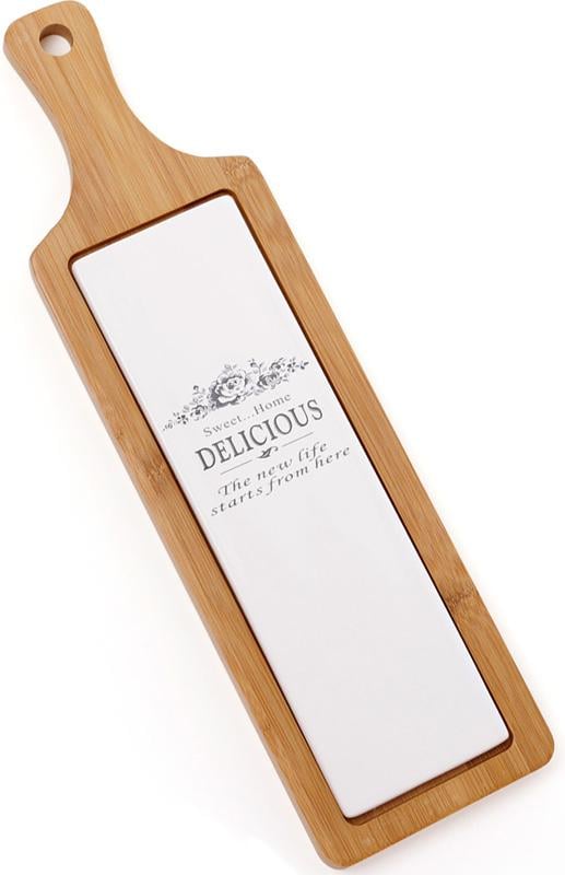 Доска-блюдо Sweet Home 39х11х1,5 см для подачи нарезки (BD-875-351) Доска-блюдо Sweet Home 39х11х1,5 см для подачи нарезки (BD-875-351)