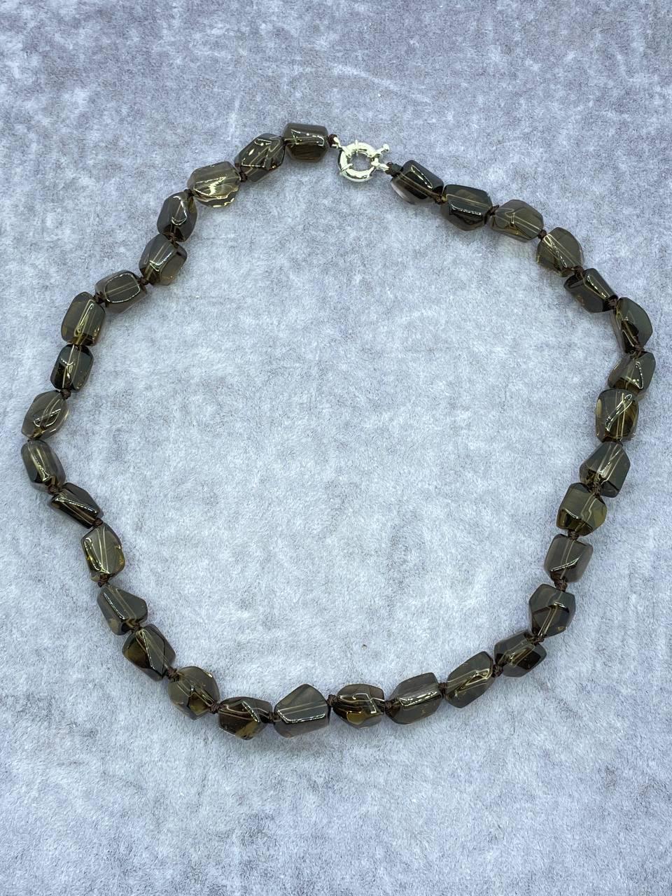 Бусы раухтопаз 42 см Разноцветный (10058)