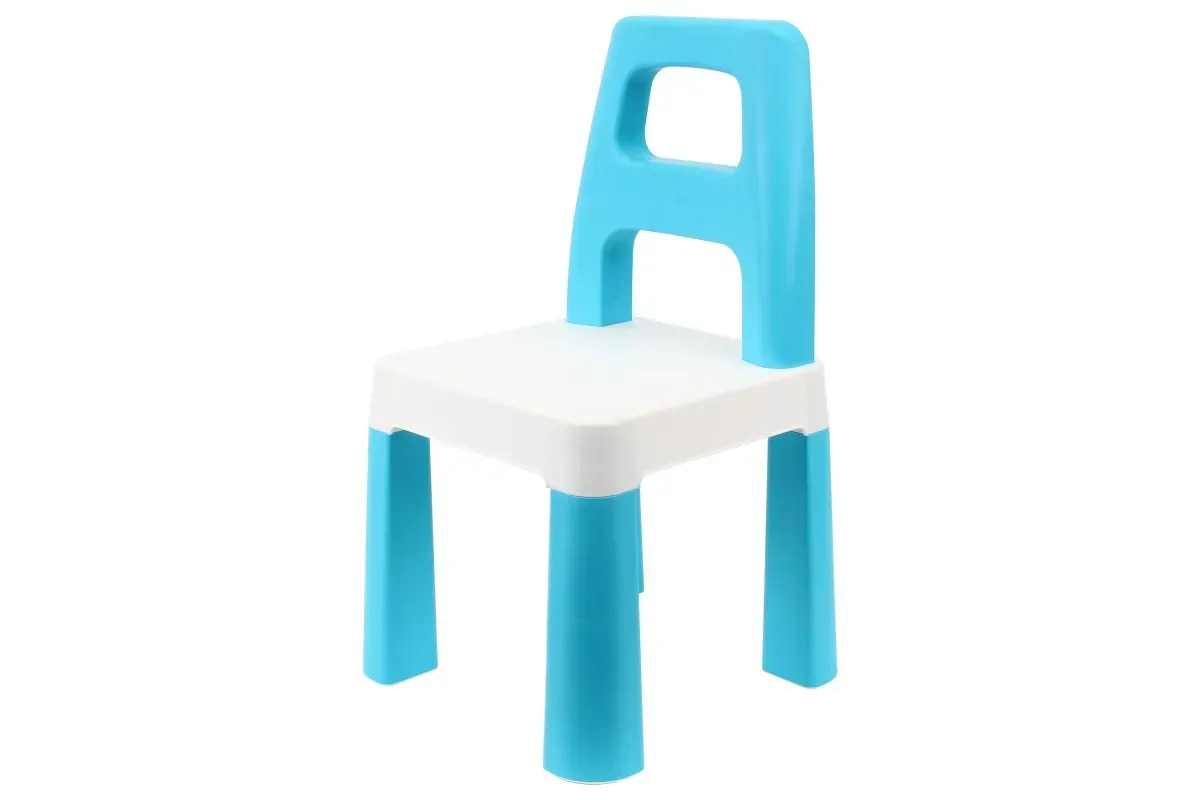 Дитячий стілець ТехноК з пластику 32х55х32 см Блакитно-білий (150-98-TH9710)